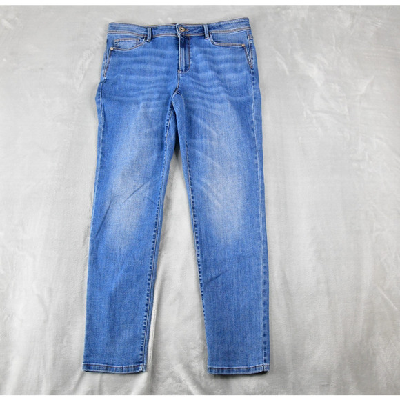 J. Jill Jeans Womens 10T (32x30) Slim Ankle Blue Denim - Picture 1 of 9